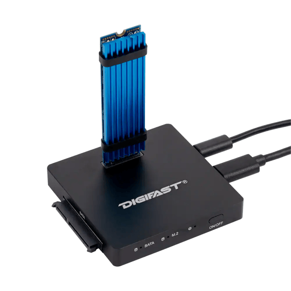 Digifast DX3 M.2 SSD/2.5″ SATA SSD Docking Base Ultra High Speed Read ...