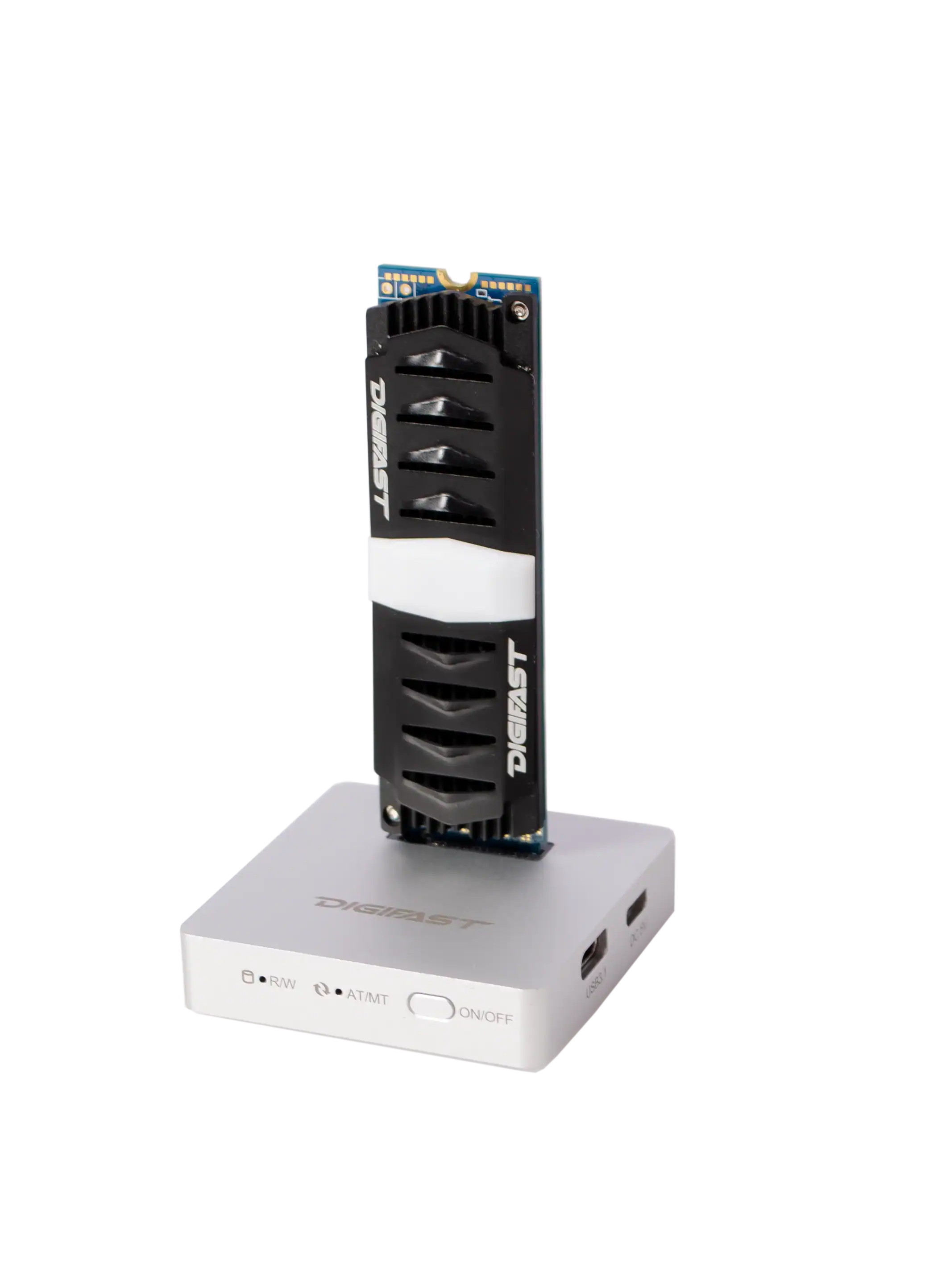 Digifast M.2 NVMe SSD Docking Base, USB3.2 GEN2 Type-C Silver with SSD