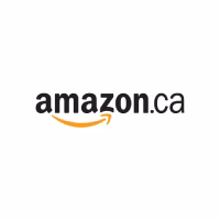 Amazon Canada logo with the word amazon.ca in black lowercase letters and a yellow arrow curved from the a to the z below the text, showing where to buy top products online.
