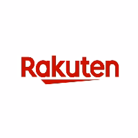 Rakuten logo featuring the word Rakuten in bold, red letters with a slight curve under the letters k and u against a white background, often seen where to buy top products online.
