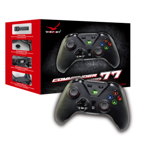 Digifast Commander Series Gaming Wireless Controller, 10-Hour Rechargeable Battery, 1-Million Button Presses